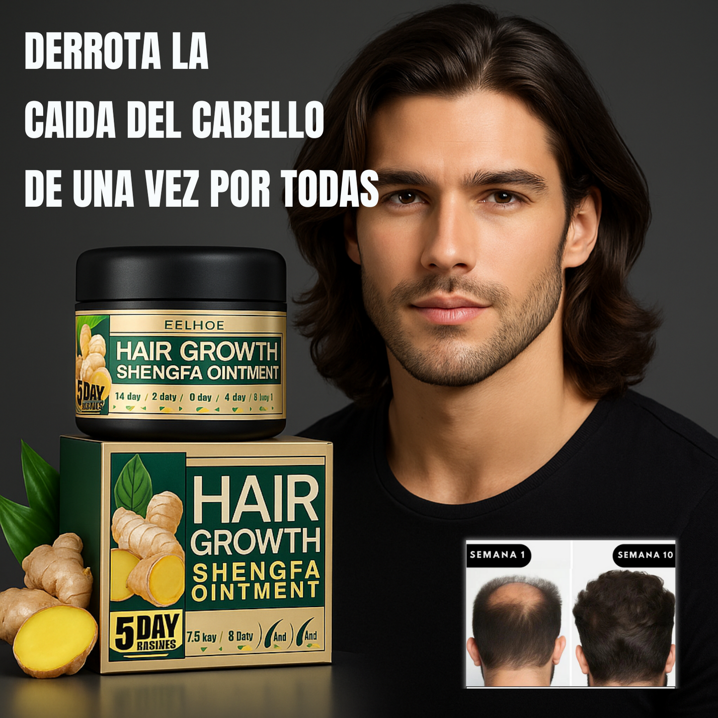 Crema Capilar de Jengibre – Recupera tu cabello, recupera tu confianza.